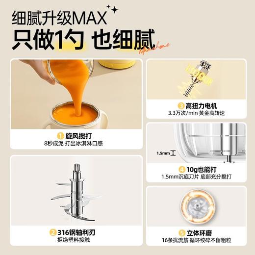 Mamahome辅食机婴幼儿宝宝料理打米糊泥专用小型FP01 商品图4