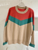 QG21742#拼色毛衣 商品缩略图0