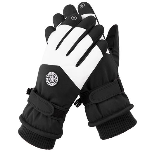 滑雪手套男女冬季运动骑行加绒加厚防水防寒可触屏保暖手套 商品图6