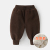【弹力松紧裤腰，卡通动物绣花】婴儿奥粒绒裤子 加厚秋冬一体绒长裤 加绒男女宝宝 中小儿童休闲裤-QQ 商品缩略图12