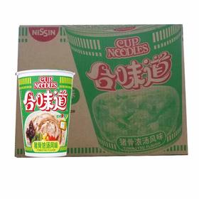 日清合味道猪骨浓汤风味面77g*12杯