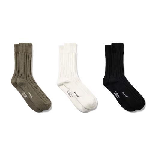 Evistub/E-4QPS617/三色复古粗针长筒复古堆叠袜 商品图3