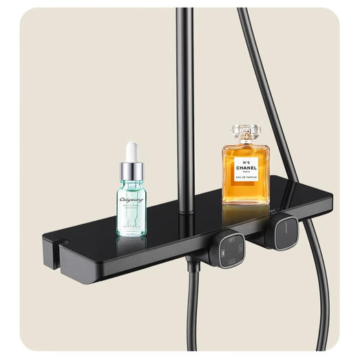 金牌卫浴GOLD全铜枪灰白色恒温花洒陶瓷阀芯带喷枪 KA05806 枪灰色KA05806-1/白色KA05806 商品图2