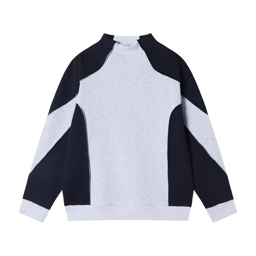 WY310秋冬季新款重磅美式撞色设计复古时尚长袖卫衣宽松潮流 商品图1