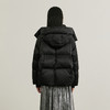 NEELLY纳俪商场同款冬新款黑色高领短款连帽外套女90白鸭绒羽绒服N24105L01116 商品缩略图1