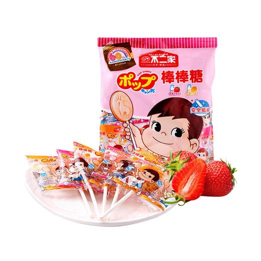 不二家棒棒糖草莓牛奶+芒果46g 商品图0