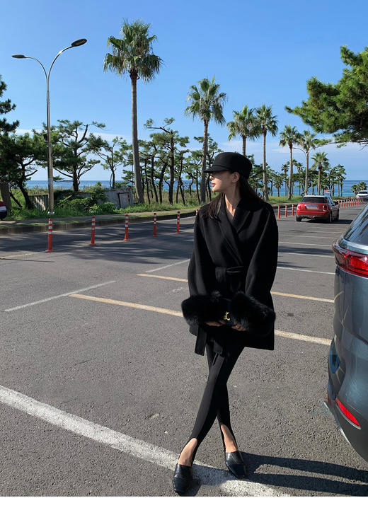 💜重磅级💥外贸出口羊毛大衣外套❗贵里贵气🌟！韩剧财阀千金🌻【大牌同款】仟梓赫 高端双面呢羊毛大衣外套 🌸谁穿谁好看！B格直接拉满💯 商品图5