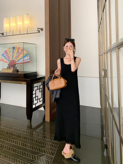 【169元任选2件】最后一波现货！气质百搭裙摆流苏设计背心连衣裙 商品图6