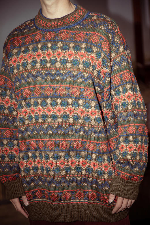 W442843241浪漫圆领厚织针织衫 商品图1