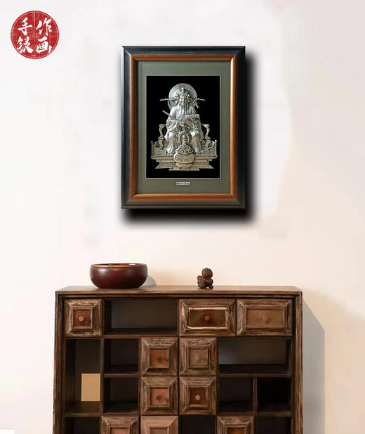 【财神】纯银壁画装饰画挂画 商品图3