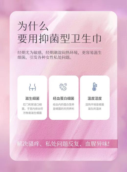 云仓 【发5包】 商超撤柜，彼贝女王竹萃抑菌卫生巾 商品图4