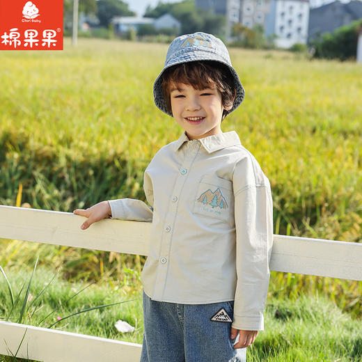 棉果果春季新品商场同款男童洋气衬衫长袖衬衣M112150225127 商品图0