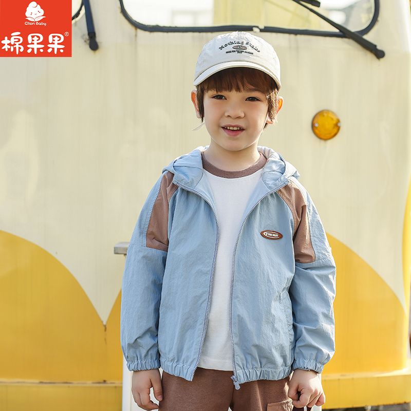 棉果果春季新品商场同款男童连帽外套M112100325114