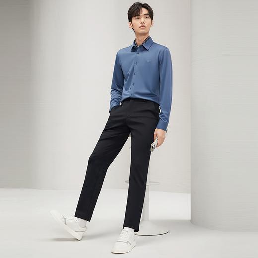 【暖燚绒】柒牌男装弹力休闲裤男2024秋冬新款时尚百搭直筒长裤子 127H70830 商品图3