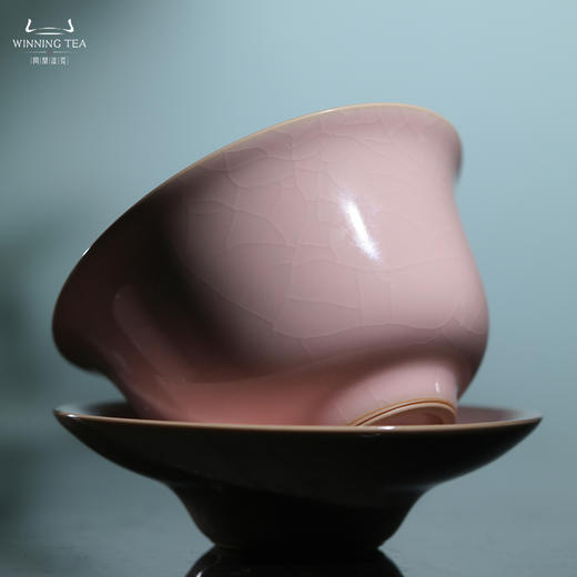 问鼎汝瓷粉汝三才盖碗（缺货） 商品图2