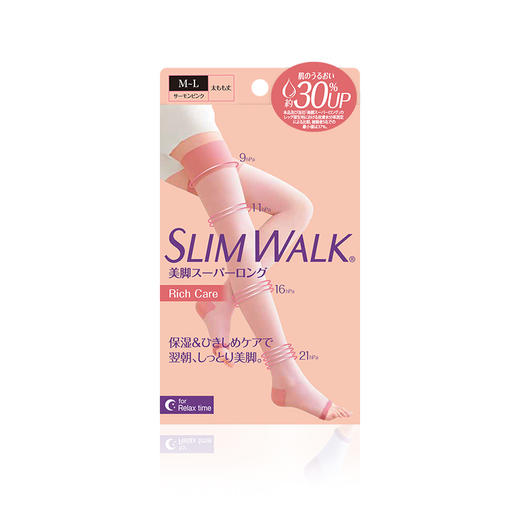 日本制造 SLIMWALK/丝翎  保湿美腿袜超长款4段压力 商品图1