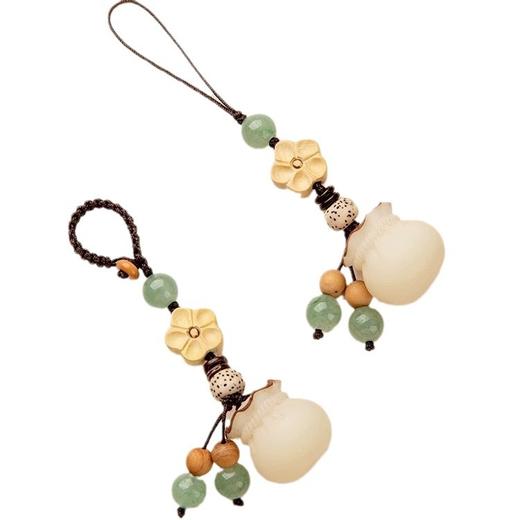 「9.9元包邮！创意手机链」创意手工菩提钱袋手机链  挂件情侣高档汽车钥匙扣 招财福袋包挂时尚饰品 商品图4