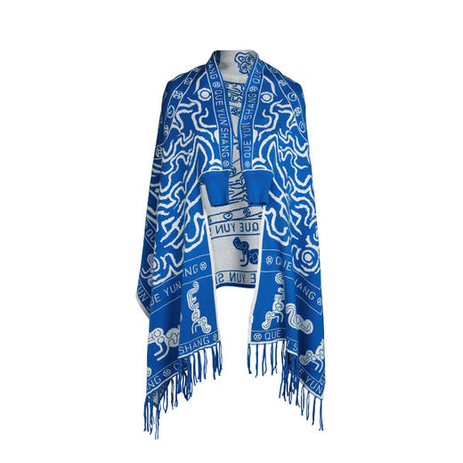 【秋冬披肩】纳福呈祥毛织多功能披肩  | 现货加急发 商品图4