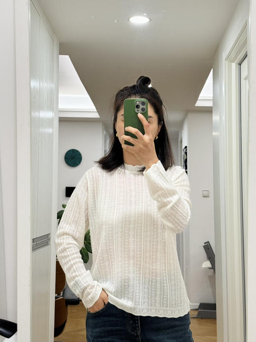 很绝~自留！羊毛蕾丝半高领甜美打底衫【包邮+三天无理由退换】 商品图10