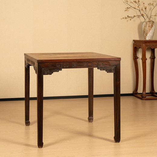 清 红木回纹四面平方桌 商品图0