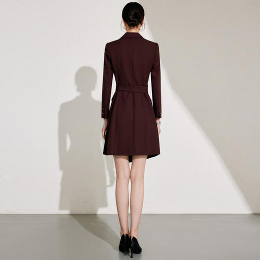 高端法式安可拉红秋冬连衣裙女2026新款 商品图7