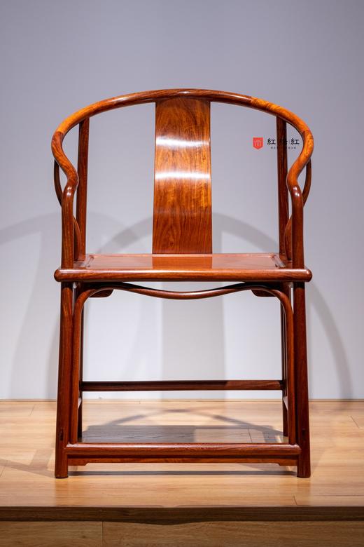 红桥红 家具严选  缅甸花梨(大果紫檀） 【安思远 藤条垂手 圈椅 单椅】 商品图0