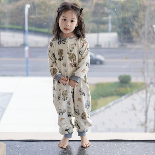 【云优选】BabyStormi宝宝 四层/六层 睡袋竹纤维纱布睡衣家居春秋男女童分腿防踢被（周六日不发货） 商品图11