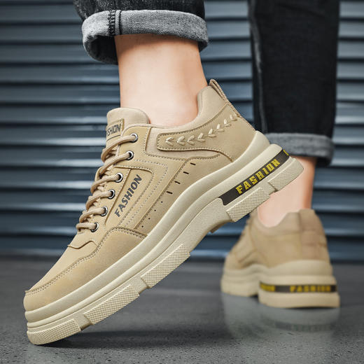 秋冬新款干活劳保鞋工作上班防滑耐磨休闲马丁靴舒适休闲男鞋 商品图2