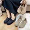 羽绒布加绒豆豆鞋，懒人乐福鞋平底棉鞋LJX-878 商品缩略图1
