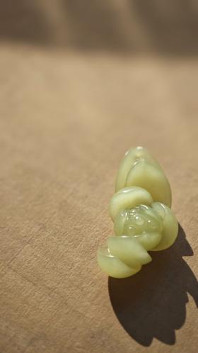 晴柔·和田黄口莲花吊坠【嘉石533】