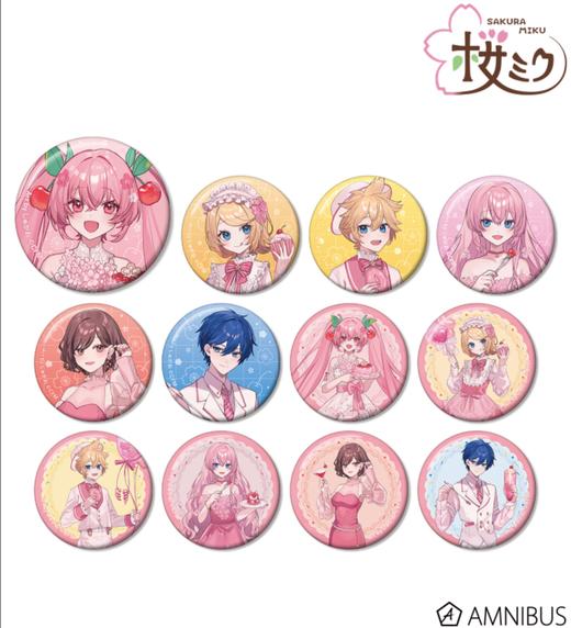 ARMABIANCA 初音未来 樱花初音 樱花派对 徽章 吧唧 12包/盒 谷子 商品图0