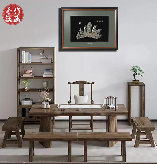 【一帆风顺】纯银壁画装饰画挂画 商品图1