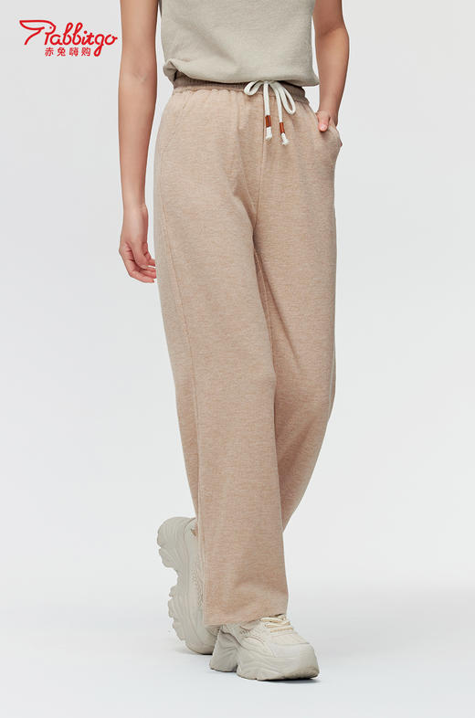 赤兔嗨购休闲针织裤女2024年秋冬新款 商品图3