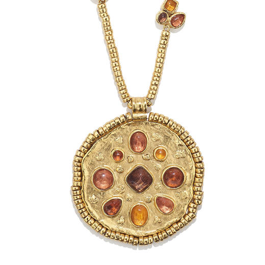 订购2个月到｜Goossens Paris-Cabochons-焦糖色 项链［法国设计师］ 商品图2