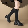 ZHR厚底超细长筒靴女2024新款气质百搭瘦瘦靴显瘦骑士靴洋气女靴 商品缩略图5