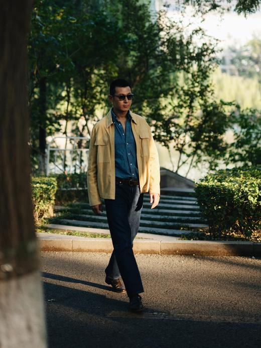 Fioroni 黄色小羊皮麂皮夹克 商品图3