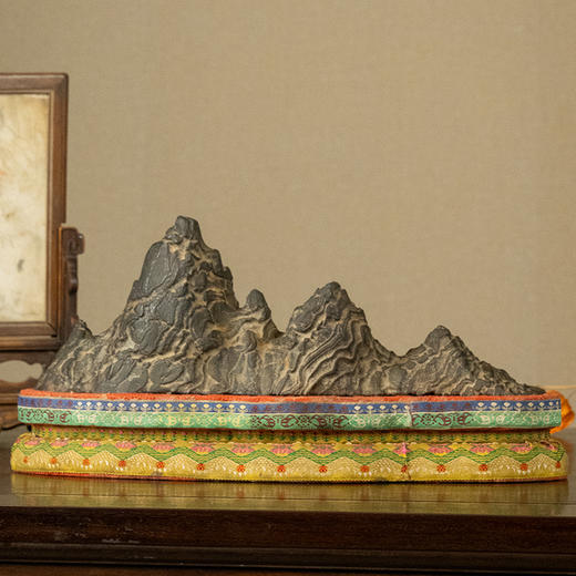 清 英石文房赏石山子摆件 商品图0