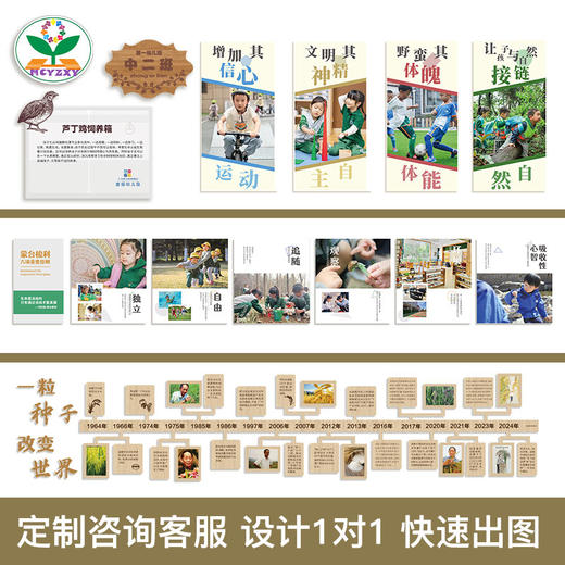 幼儿园理念墙贴定制产品 商品图4
