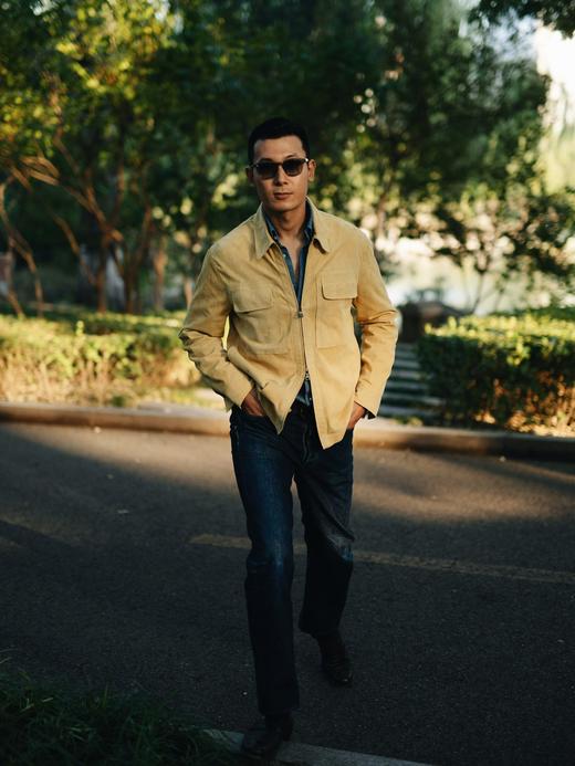 Fioroni 黄色小羊皮麂皮夹克 商品图5