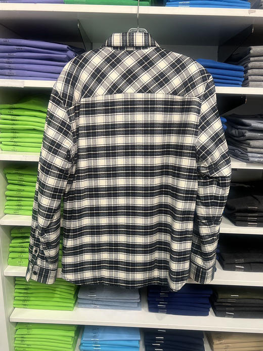 Lacoste/法国鳄鱼 男女款秋冬法兰绒格纹棉衣衬衫式外套CH0451 商品图1