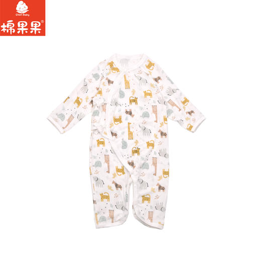 棉果果春季新品商场同款男童女童莫代尔哈衣爬服蝴蝶连体衣M101726425004 商品图1
