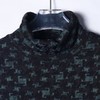 T1932秋冬新款男士满印碎花设计韩版时尚半高领宽松日常休闲长袖卫衣 商品缩略图2