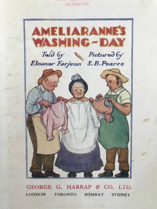 约20世纪中期 阿米莉安的洗衣日 皮尔斯数十幅彩色插图 精装32开 商品图3