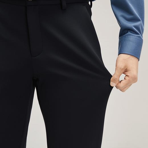 【暖燚绒】柒牌男装弹力休闲裤男2024秋冬新款时尚百搭直筒长裤子 127H70830 商品图2