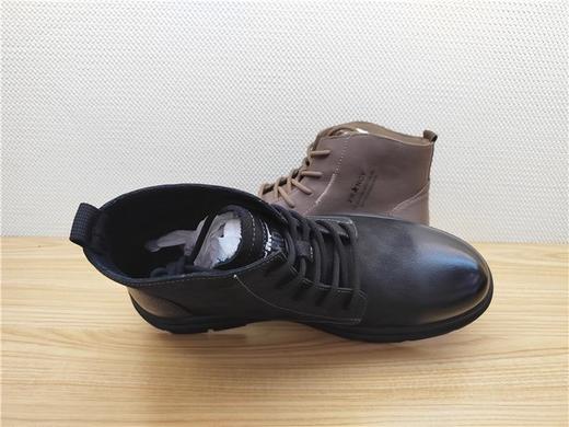 豪行秋冬新款12451060真皮时尚休闲高帮运动男鞋单鞋 商品图2