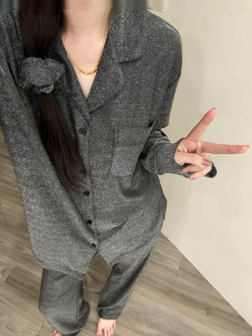 【把银河穿身上】VS同款闪闪发光外穿家居服套装blingbling的细闪面料 高级走秀款好美好精致 商品图4