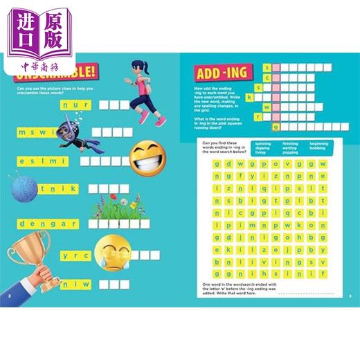 预售 【中商原版】SCRABBLE™ Junior Spelling Activity Book Age 7-8 柯林斯少儿拼写活动书 7-8岁  英文学习 港台原版  商品图1