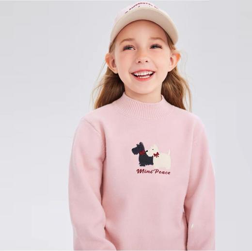2024新款peace小平鸟秋冬儿童羊绒打底衫男女童半高领毛衣长袖上衣！ 商品图3