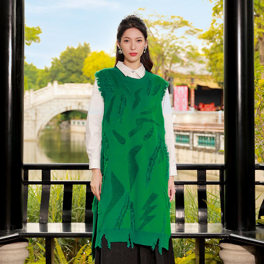 【氧气绿显白】梦浮毛织套头马甲  | 现货加急发 商品图1