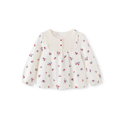 【商场同款】英氏女童长袖T恤春夏透气新春拜年服纯棉2025新款T恤 商品图4